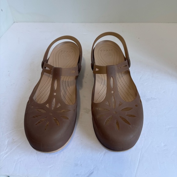 Crocs(WMNS) Crocs Summer Brown Size 9 - Picture 2 of 15